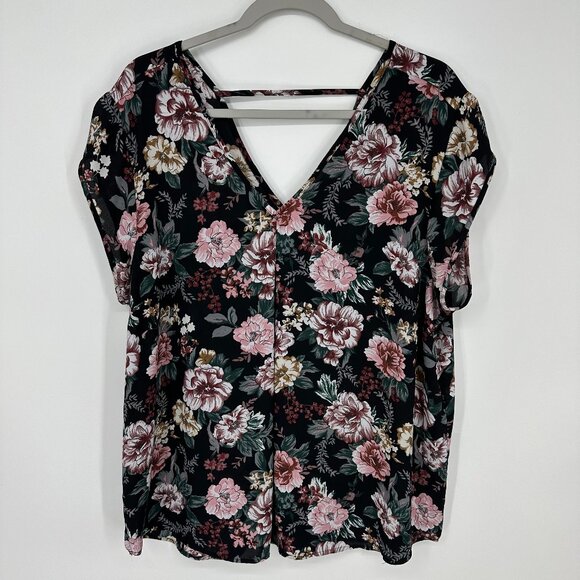 EUC Halogen V-Neck Top, Sz XXL - Picture 1 of 8